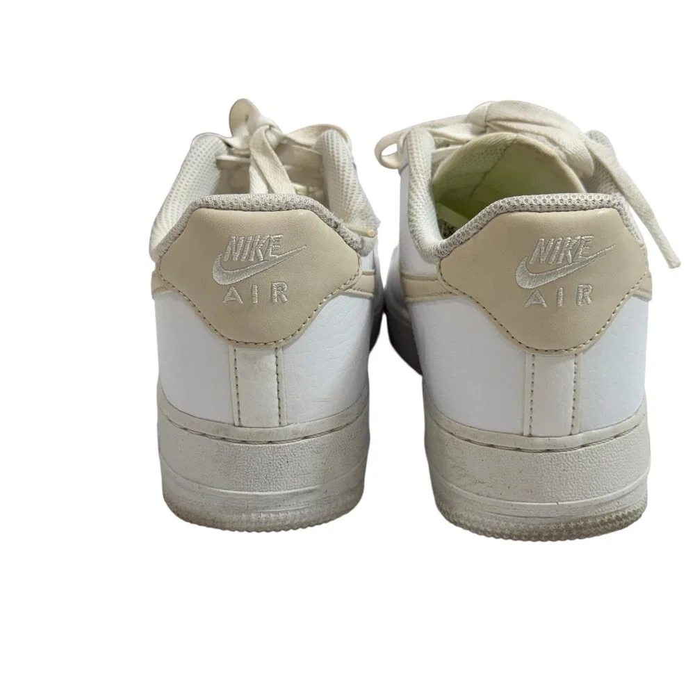 Nike Air Force‎ 1 Low Women Size 8 White Beige AF1 Sneakers